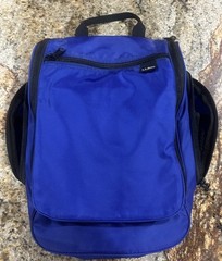 LL Bean Hanging Travel Bag Toiletry Shower Hook Blue 6 Compartments