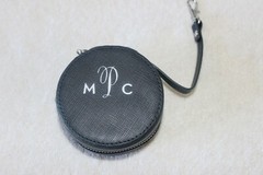 Mark & Graham Navy Vegan Leather Earbud/Charger Case NWOT FreeShip MSRP $35 « MPC