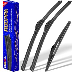 3 Wipers Replacement Windshield Blades 26&Prime;/18&Prime;/14&Prime; 2014-2021 Jeep Cherokee U/J
