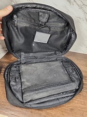 Eddie Bauer Black Hanging Travel/Toiletry Bag Mirror Mesh/Waterproof Pockets
