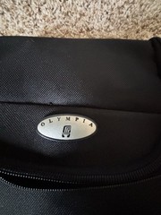 NWOT Olympia Black 9&Prime;X9&Prime; Multi Pocketed Zipper Closed Carry Handle Toiletry Bag