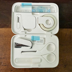 Travel Stationary Kit by Team-Demi/White 31-231 High Quality-8 Tools Compact-NOB