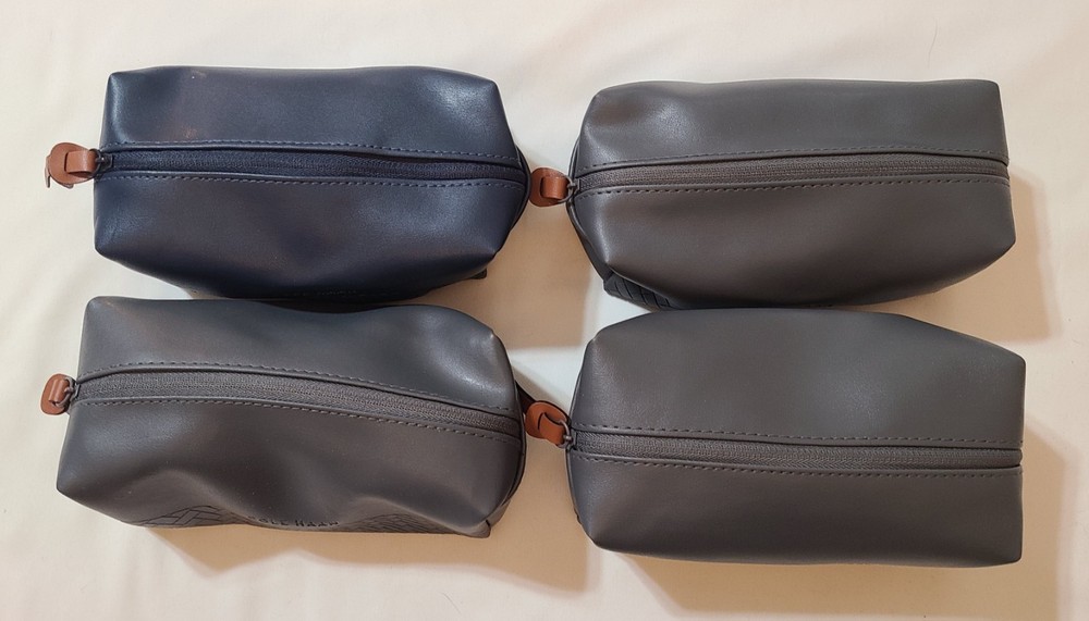 4pk Cole Haan Amenity Bag American Airlines Business Class Travel Makeup Pouch