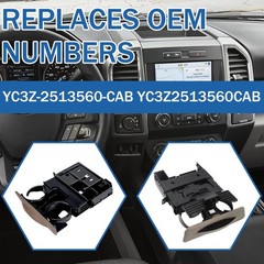 Dash Dashboard Cup Holder Tan Replacement for 1999-2004 Ford F250 F350