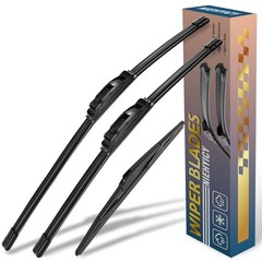 Windshield Wiper Blades Set of 3 for Mitsubishi Mirage 20142020, 24&Prime;/16&Prime;/12&Prime;