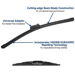 Windshield Wiper Blades Set for 20102017 Chevy Equinox GMC Terrain 3 Pack
