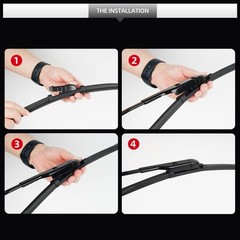 Porsche Macan Windshield Wiper Blades Front Rear All-Season 2-Piece Set