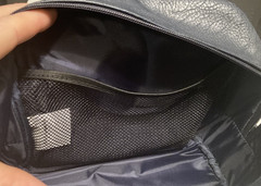 DOLCE & GABBANA Men’s Toiletry Travel Bag Zippered Dark Gray
