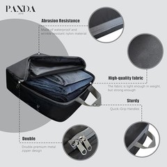 PANDA JOYS 4 Set Compression Packing Cubes Travel – Travel Accessories Black