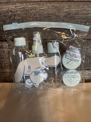 Cinnamoroll Sanrio Travel Bottle Set 5 pcs plastic reusable beauty New