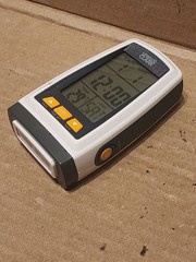 Lewis N Clark Digital Flashlight Travel Alarm Clock White LED AAA Battery Powere