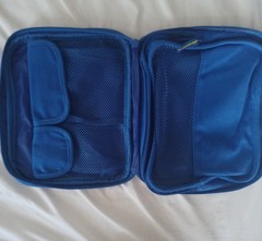 National Geographic Lindblad Expeditions Blue Amenities Bag Travel Pouch