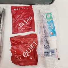 Delta Airlines First Class Essentials Amenity Kit Travel Bag