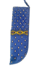 Vera Bradley Curling Iron or Flat Iron Cover French Blue 13-1/2&Prime; w Hanging Loop