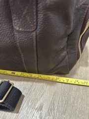 mark and Graham Weekender Zipper Overnighter Travel Carry on Espresso Leather