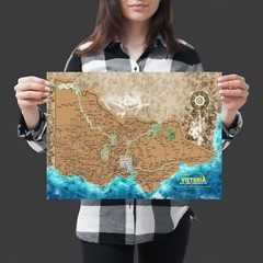 A3 Scratch Map of Victoria – Travel Edition