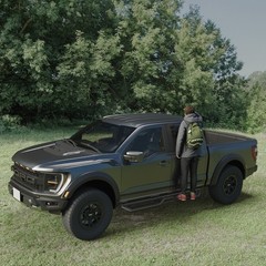 6&Prime; Running Boards Side Steps For 2015-2024 Ford F-150 Super Crew Cab Nerf Bars.