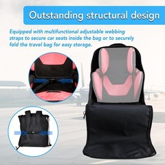 Jenen Jnzen Car Seat Travel Bag Wheels Car Seat Bag For Airplane Padded