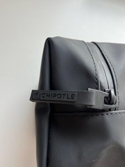 Chipotle Black Toiletry Bag Dopp Kit Travel Shaving Wash Case Cosmetic Unisex