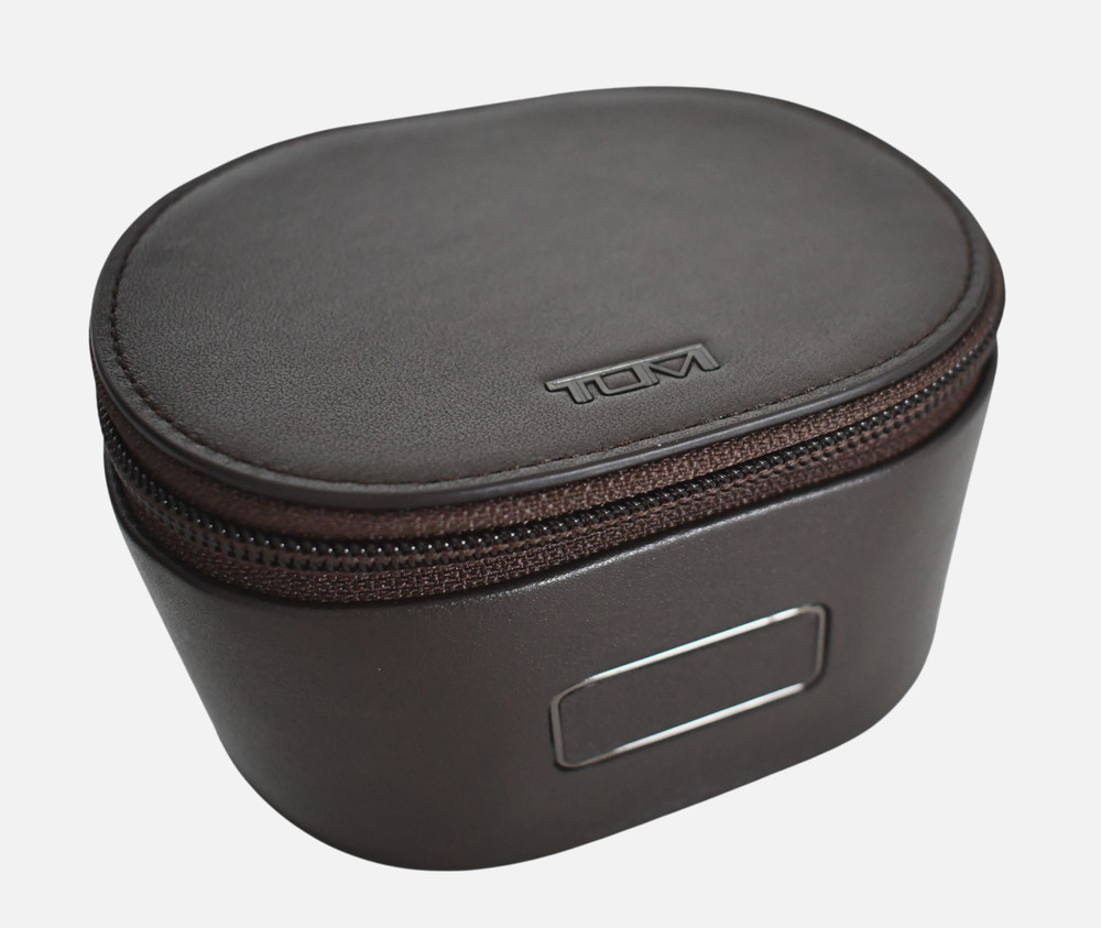 NEW TUMI Smooth Brown Zip Around SINGLE WATCH ROLL Case Travel Accessory