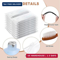 50-Pack Toiletry Kits – Personal Hygiene & Travel Kit for Men, Women & Charity –