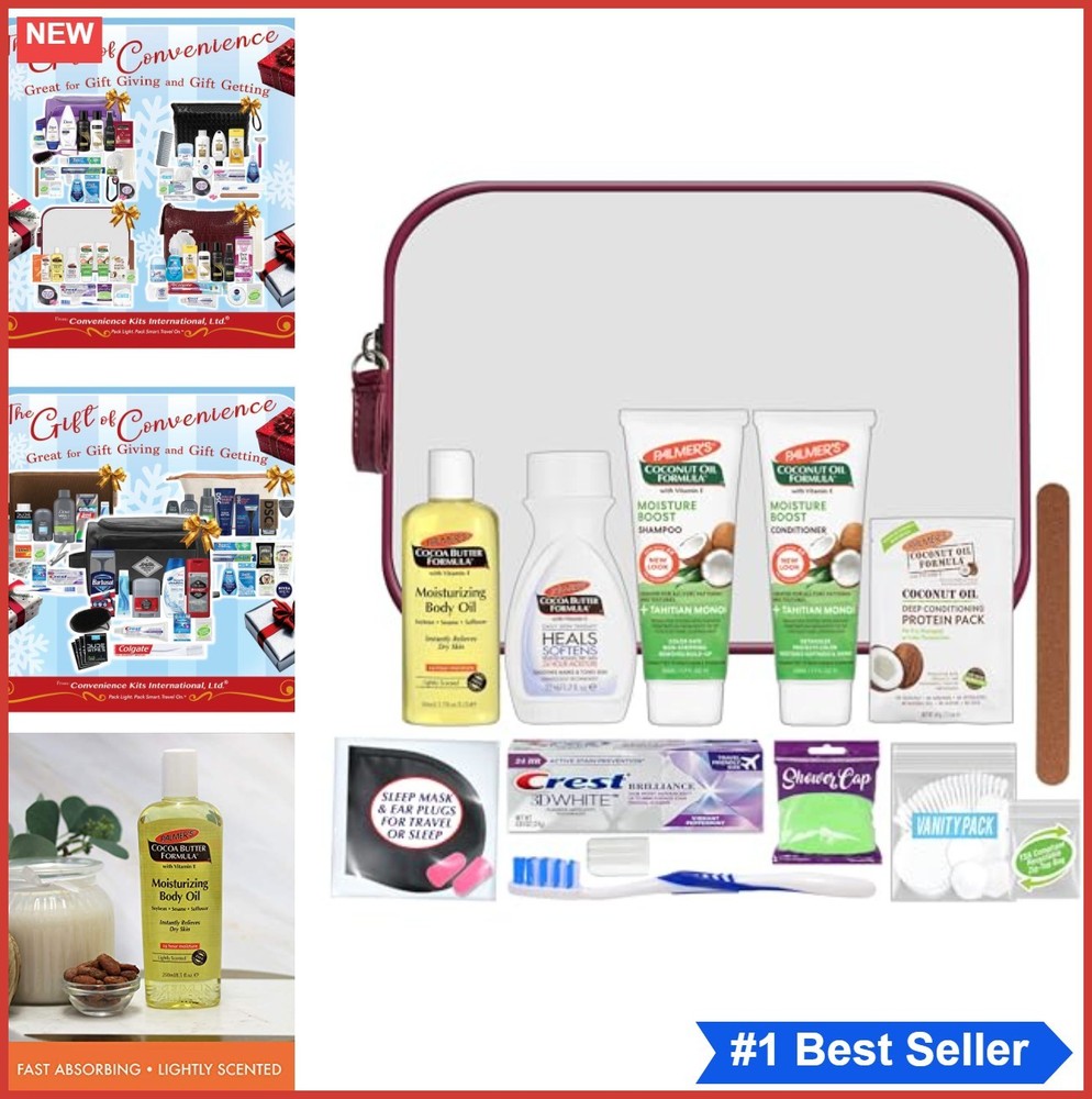 Travel Toiletry Kit for Women 15 Piece TSA Approved Travel Size Shampoo