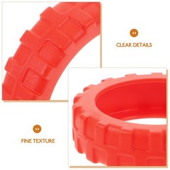 8Pcs Durable Silicone Luggage Wheel Protectors Suitcase Feet Covers Red