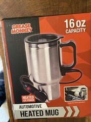 Grease Monkey 16 oz. 12V Power Automotive Heated Mug – NEW