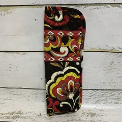 Vtg Vera Bradley Puccini Curling Iron Flat Iron Travel Cover Retired Made In USA