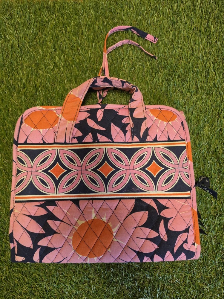 Vera Bradley Loves Me Pink Sunflower Hanging Travel Organizer