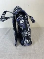 Vera Bradley floral Purple black Hanging Travel Organizer Toiletry Bag make up