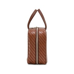 Stephanie Johnson Rosewood ML Traveler Cognac Cosmetic Case
