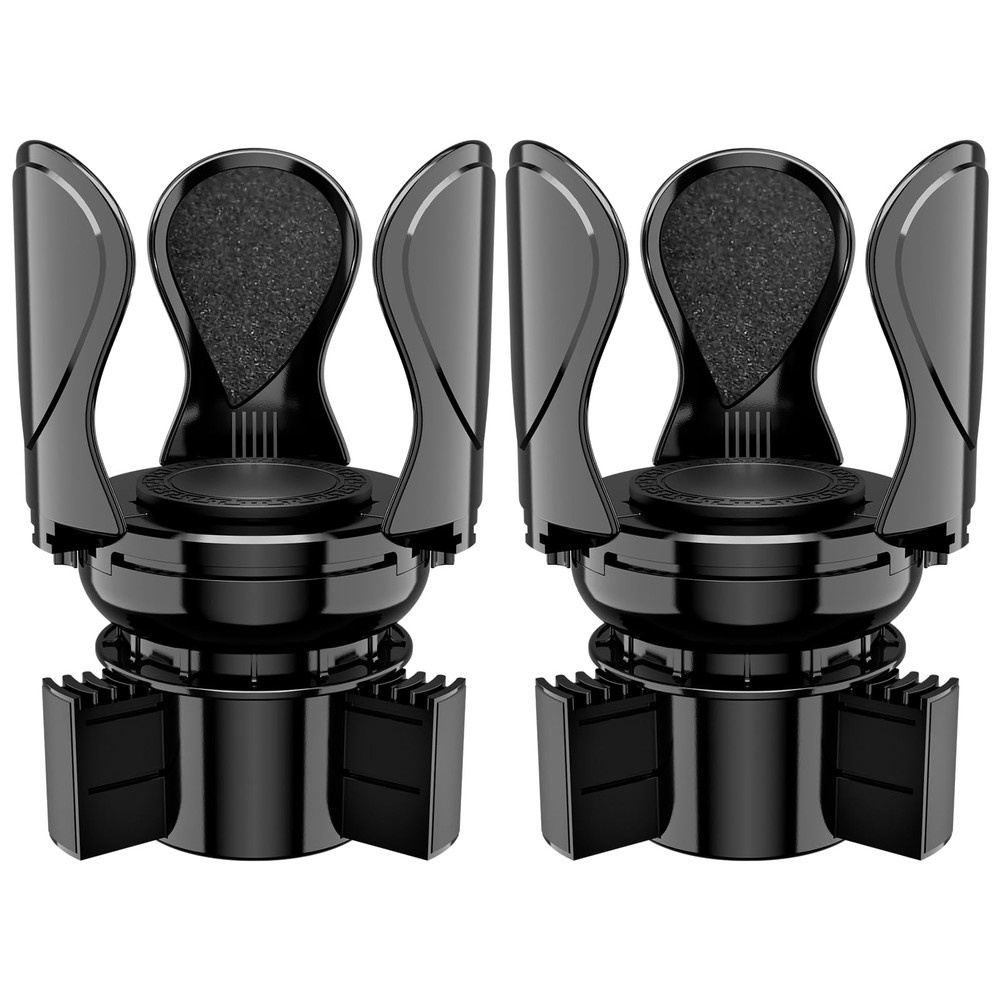 2Pack Car Cup Holder Expander, Extender Adapter CUP-2pack, Black