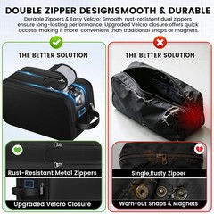 Travel Toiletry Bag, Waterproof Hanging Dopp Kit, Organizer for Men & Women | Tr