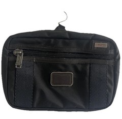 Tumi 222391HK2 Alpha Bravo Riley Black Travel Toiletry Kit Hanging Pouch READ