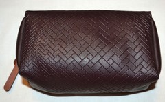 Cole Haan Brown Travel Case ~ Toiletries, Shaving ~ American Airlines ~ NEW