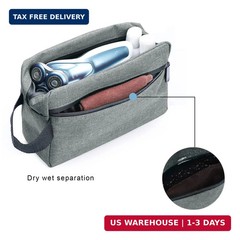 Etercycle Toiletry Bag for Men, Portable Travel Toiletry Organizer Bag,Shaving B