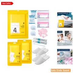 Complete Travel Hygiene Set: Bedding, Towels, Slippers & Toiletries – 12 Items