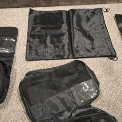 Packing Cubes 9 Piece Travel Set Suitcase Organizer Hanging Toiletry Shoe Bag +