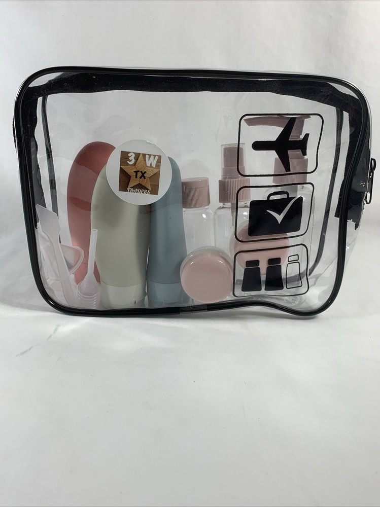3WTxTraders ~ Travel Kit ~11pcs Travel Bottles Set For Toiletries