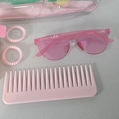 Sunnylife – Kashbah Beach Kit – Sunglasses Comb Fan Inflatable Bag – OPEN BOX