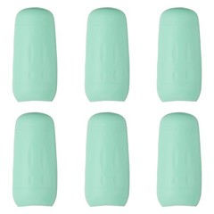 6Pcs Silicone Bottle Covers for Travel Essentials Green
