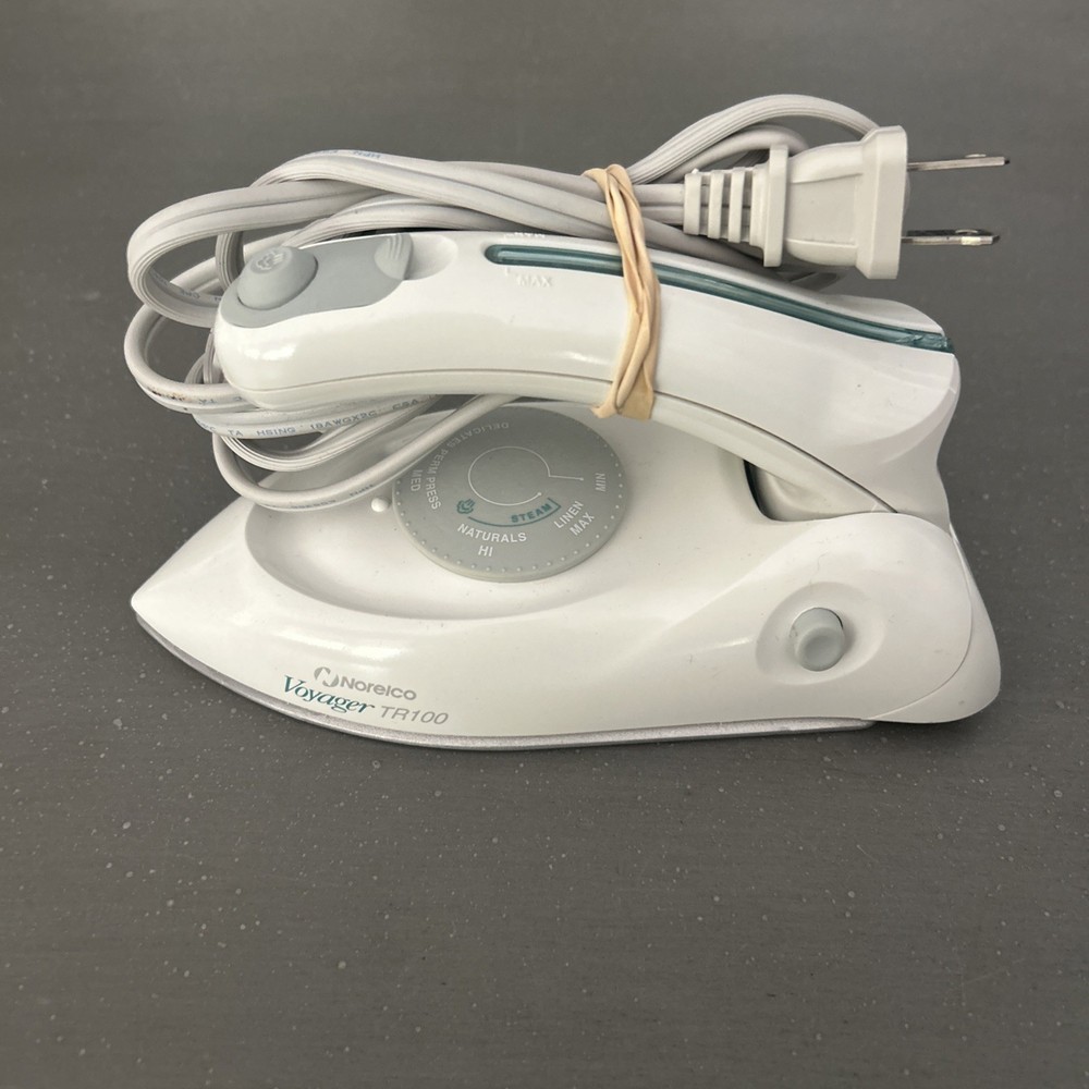 Philips Norelco Compact Voyager Vintage TR100 Travel Iron Excellent Condition