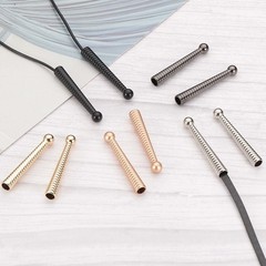 For Bolo Tie Tips, 40Pcs 2&Prime; Alloy Replacement Caps, Silver/Bronze