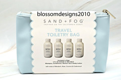 SAND + FOG Ocean & Sea Salt Travel Toiletry Bag Set 4 x 3 fl. oz Exp 2028