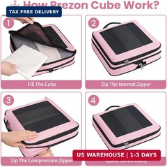 Compression Packing Cubes for Travel, Lightweight Vacation Travel Essentials, Tr