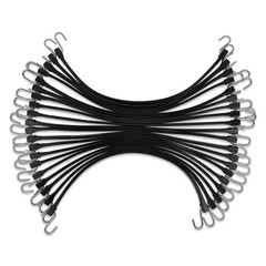 31&Prime; (20 Packs) Bungee Cords with Hooks 31 Inch(20 packs), Black