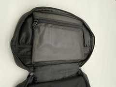 Eddie Bauer Black Hanging Travel/Toiletry Bag Mirror Mesh/Waterproof Pockets