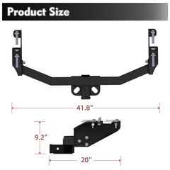 Rear Tow Bar Fit 2014-2018 Chevy Silverado 1500 GMC Sierra 1500