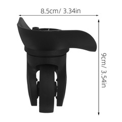 2Pcs Durable Swivel Luggage Replacement Wheels for Travel Bags Black Material